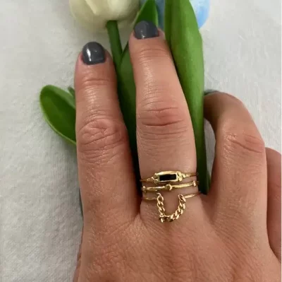 bague en acier inoxydable vendu par nallia bijoux à aimargues jenna