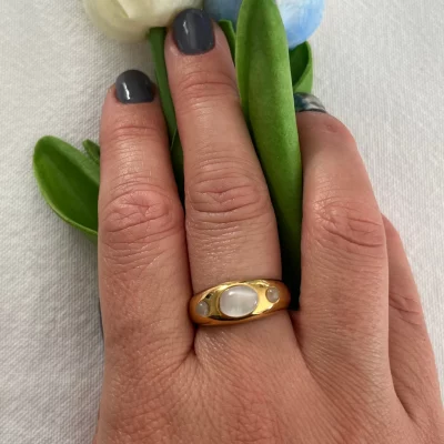 bague en acier inoxydable vendu par nallia bijoux à aimargues alix