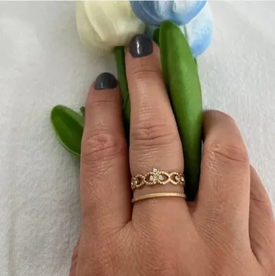bague lyv doré fantaisie nalliabijoux saint laurent