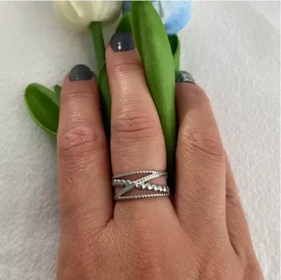 bague en acier inoxydable vendu par nallia bijoux à aimargues annecy