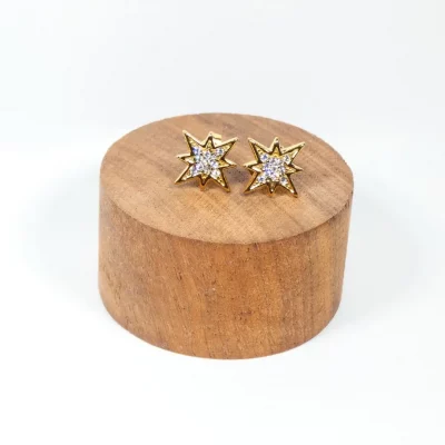 boucle d oreille dore en etoile chez nalliaBijoux