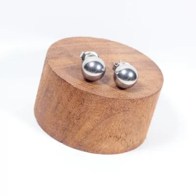 boucles d'oreilles puce boule argenté vente de bijoux fantaisie a vauvert