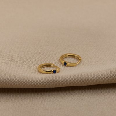 boucles d'oreilles créoles en argent 925 plaqué or vendu par nallia bijoux à nîmes